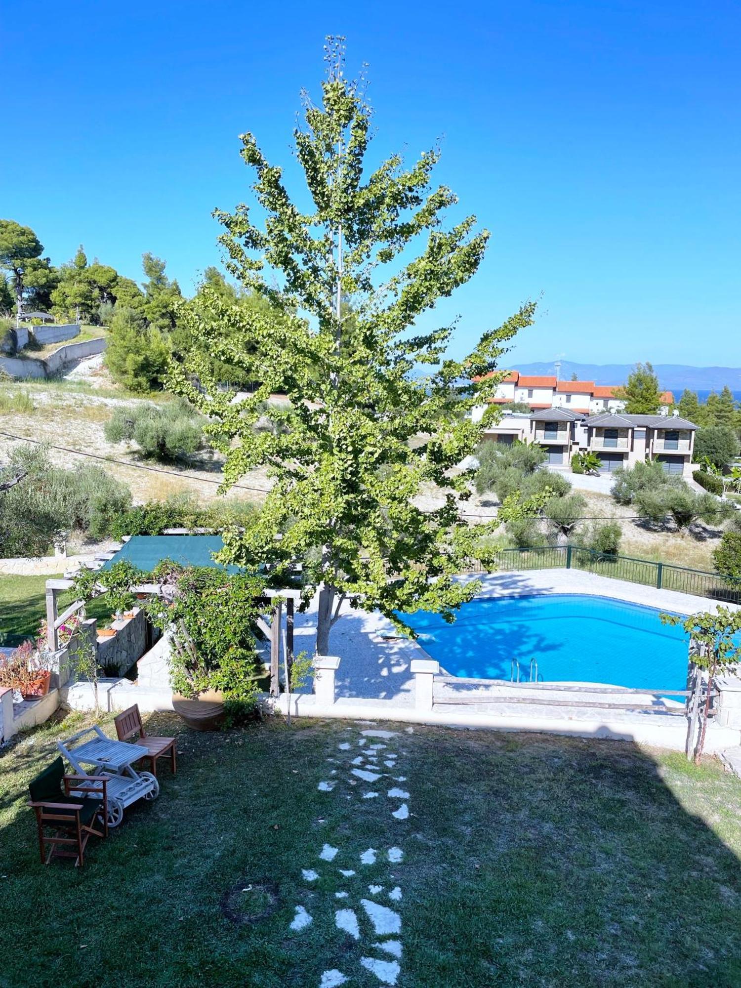 Mikael Pool Villa Paliouri Eksteriør billede