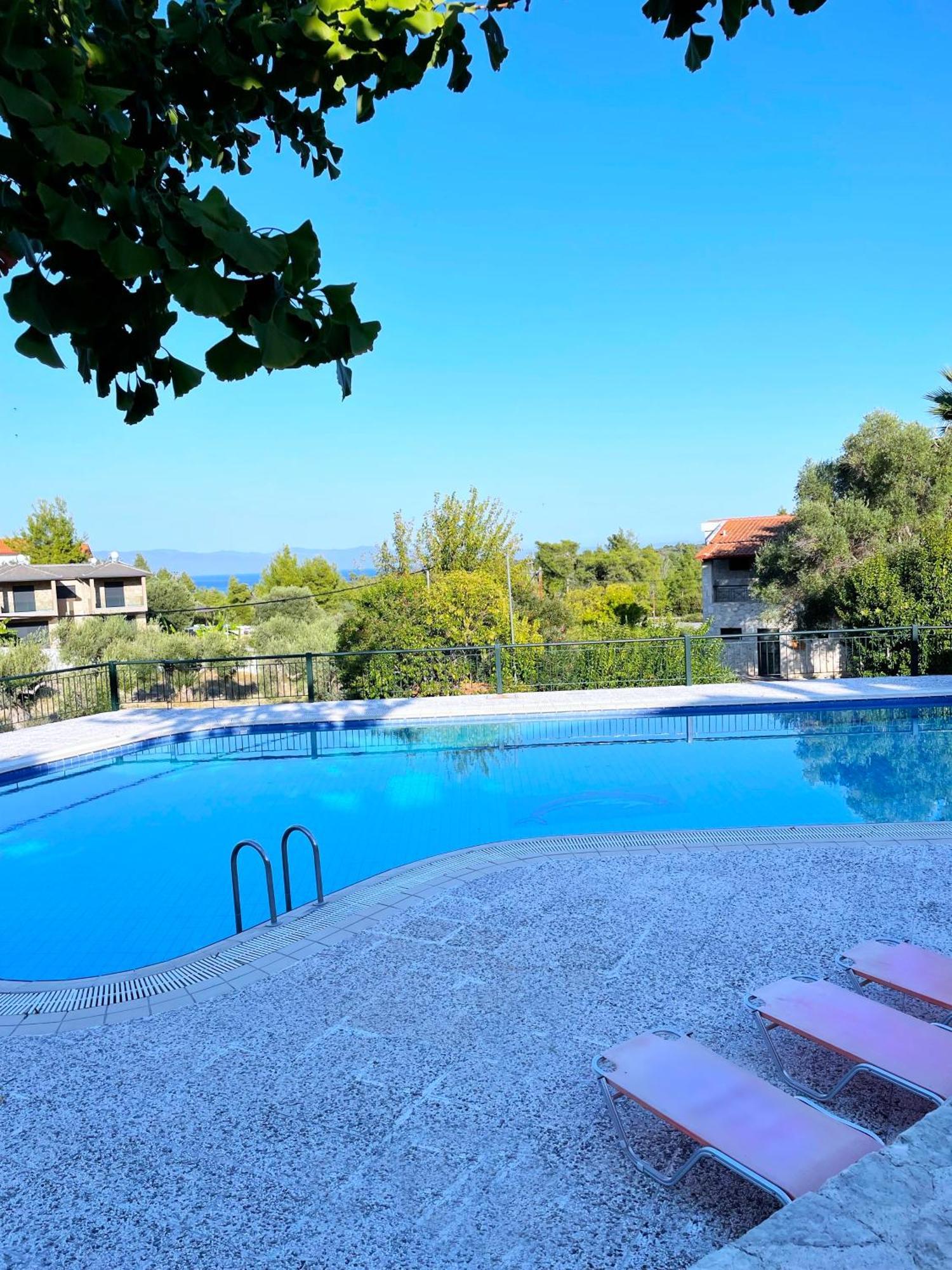 Mikael Pool Villa Paliouri Eksteriør billede